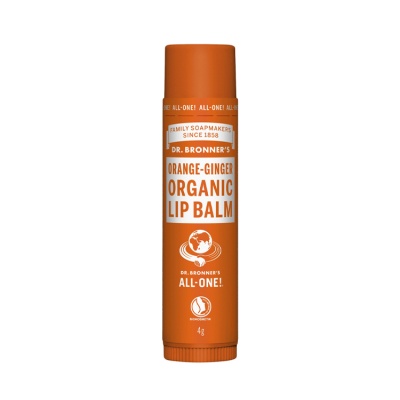 Dr Bronners Orange Ginger Organic Lip Balm 4g